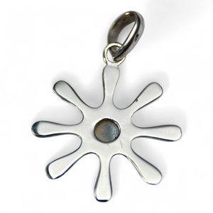 STELLA, silver pendant, rainbow moonstone Ag 925/1000