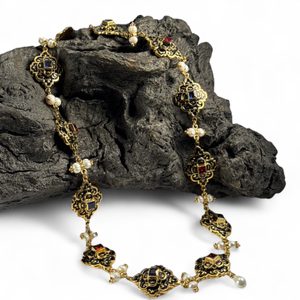 Necklace Eleonora di Toledo, 16th century, brass, gilded