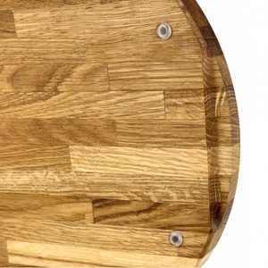 Assiette de service en chêne 4+1