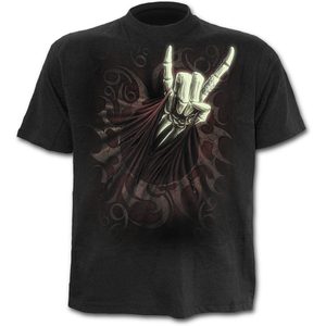 ROCK SALUTE, T-SHIRT BLACK, SPIRAL DIRECT - MEN'S T-SHIRTS, SPIRAL DIRECT{% if kategorie.adresa_nazvy[0] != zbozi.kategorie.nazev %} - T-SHIRTS, BOOTS{% endif %}