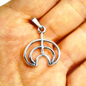 KELTISCHER MOND, verkleinerte Wiedergabe des Fundes, Ag 925