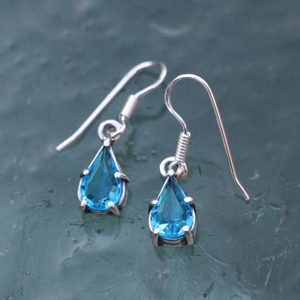 POLARIS, silver jewelry set, glass, Ag 925