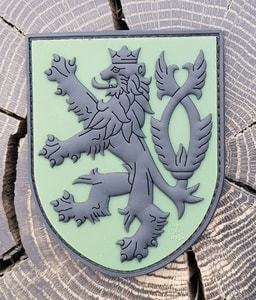 CZECH LION, RUBBER PATCH, GREEN - MILITARY PATCHES{% if kategorie.adresa_nazvy[0] != zbozi.kategorie.nazev %} - BUSHCRAFT{% endif %}