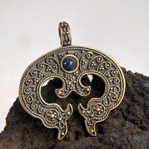 GRANDE LUNE MORAVE - pendentif, bronze, Nitra