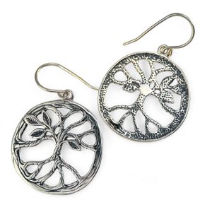 Tree - Arbor, Earrings, silver