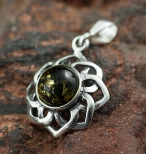 ZVEZDA, PENDANT, BALTIC AMBER, SILVER - AMBER JEWELRY{% if kategorie.adresa_nazvy[0] != zbozi.kategorie.nazev %} - SILVER JEWELLERY{% endif %}