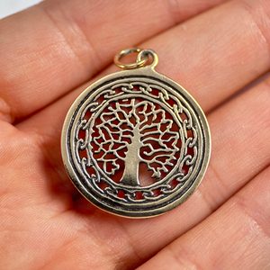 ARBRE DE VIE, pendentif en bronze