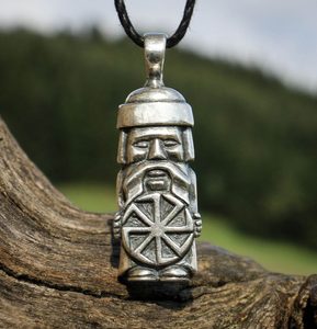 DOMOVOJ, SLAVIC GRANDFATHER HOSPODAŘÍČEK, ROUND WHEEL, SILVER 925, 10 G - PENDANTS{% if kategorie.adresa_nazvy[0] != zbozi.kategorie.nazev %} - SILVER JEWELLERY{% endif %}