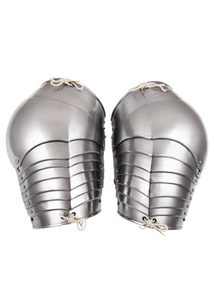 Aisselles médiévales, protection des épaules, la paire, acier de 1,2 mm