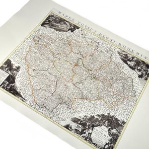 Mappa Totius Regni Bohemiae, handgeschöpftes Papier