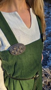 Tablier Viking pour femme, laine verte