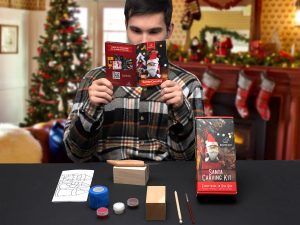 Set de sculpture de Noël pour enfants et débutants, Santa DIY06
