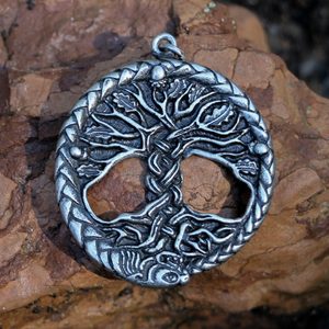 CELTIC OAK sacred Tree of Life Pendant zinc