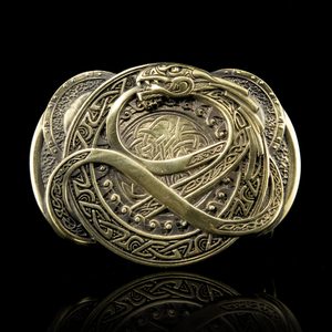 Jormungand, boucle de ceinture, laiton