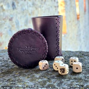 FARKLE, board game, oakwood dice with cup and dice tray,Kingdom Come: Deliverance