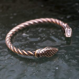 Jörmungandr, Viking Bracelet, snake, serpent, bronze