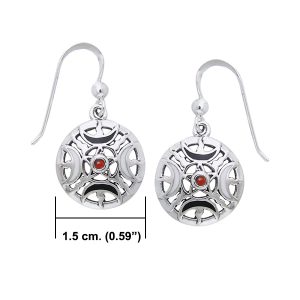 FIRE MOON PENTACLE, SILVER EARRINGS, AG 925 - BOUCLES D'OREILLES - BIJOUX HISTORIQUE{% if kategorie.adresa_nazvy[0] != zbozi.kategorie.nazev %} - BIJOUX EN ARGENT{% endif %}