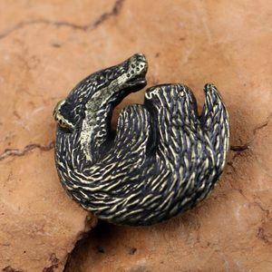 Blaireau, pendentif, zinc ant.brass