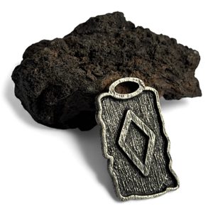 INGWAZ, rune pendant, zinc