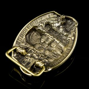 BIERE, boucle de ceinture, laiton