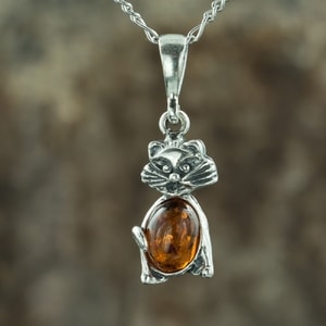 CAT, PENDANT, AMBER, SILVER - AMBER JEWELRY{% if kategorie.adresa_nazvy[0] != zbozi.kategorie.nazev %} - SILVER JEWELLERY{% endif %}