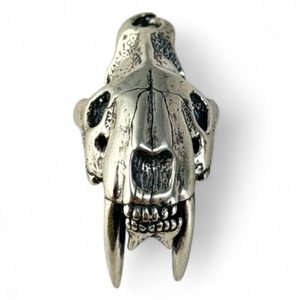 SABRETOOTH TIGER, machairodus - smilodon, large neck pendant, Ag 925, 26g