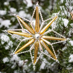 GOLDEN STAR OF MOUNTAINS, YULE DECORATION - WEIHNACHTSDEKORATIONEN{% if kategorie.adresa_nazvy[0] != zbozi.kategorie.nazev %} - FIGUREN, DEKORATIONEN{% endif %}