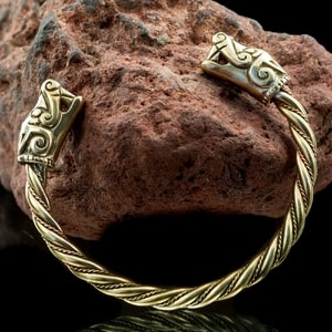 VIKING WOLF, BRACELET FROM BURG, SWEDEN, BRONZE - BRONZE HISTORICAL JEWELS{% if kategorie.adresa_nazvy[0] != zbozi.kategorie.nazev %} - JEWELLERY - BRONZE, ZINC{% endif %}