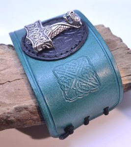 VIKING LEATHER BRACELET, THOR'S HAMMER OSEBERG - LEDERARMBÄNDER{% if kategorie.adresa_nazvy[0] != zbozi.kategorie.nazev %} - LEDERPRODUKTE{% endif %}