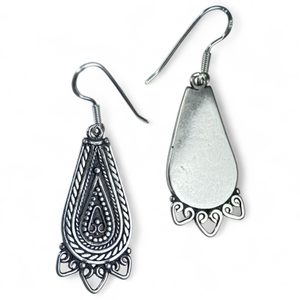 LADA, silver Slavic earrings, Ag 925