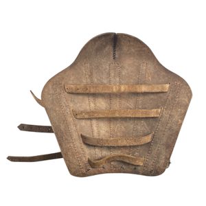 Bracateur, cuir, protection contre le coude, sangles en cuir - 1 pièce