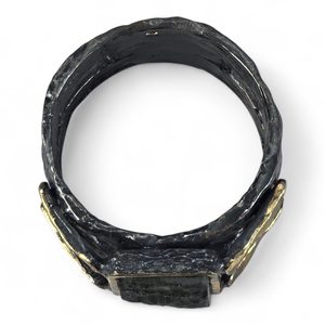 PETR VOK, moldavite, silver ring, Ag 925/1000, 12 g