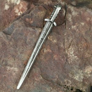 VIKING SWORD, zinc pendant, antique silver