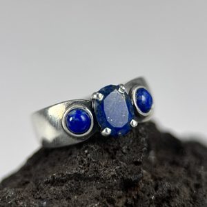 CITTADELLA, ring, lapis lazuli, silver 925