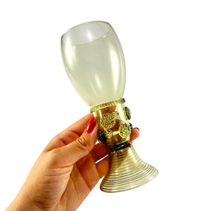 Römer, renaissance glass, historic green glass