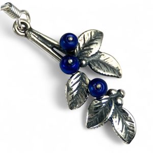 Blueberries, Earrings, silver