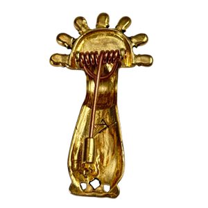 Broche mérovingienne, bronze, Kent