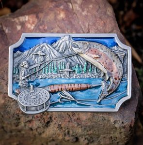 Fisch, Angeln Gürtelschnalle, Gürtelschnalle