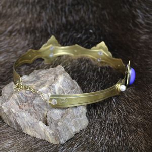 REGINA - Medieval Crown, brass and glass