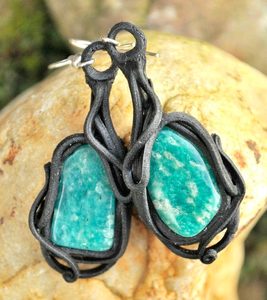 AMAZONITE EARRINGS - FANTASY JEWELS{% if kategorie.adresa_nazvy[0] != zbozi.kategorie.nazev %} - JEWELLERY - BRONZE, ZINC{% endif %}