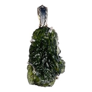 GLORIA, Moldavite pendant, silver 925/1000