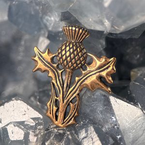 SCOTTISH THISTLE - Alba, bronze pendant