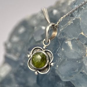 BORGIA, silver pendant, peridot Ag 925/1000