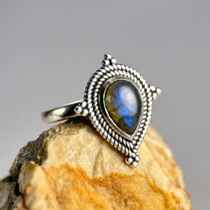 SABINA, ring, labradorite, silver 925/1000