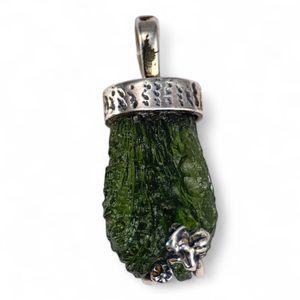 IGNISIA, Moldavite pendant, silver 925/1000