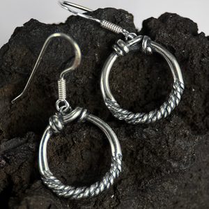 VIKING, silver earrings, Ag 925