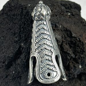 VIKING CAP END, Birka, sterling silver, 22 g