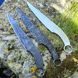CELTIC KNIFE OPPIDUM, exact replica of knife from Bohemia, black