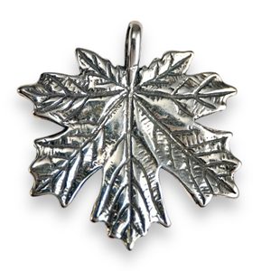 Maple Leaf, silver pendant