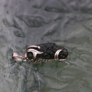 LIBRA MOLDAVITE, silver pendant Ag 925